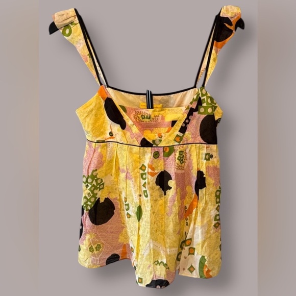 Vintage Catherine Malandrino Multicolor Patterned Blouse - Picture 1 of 4